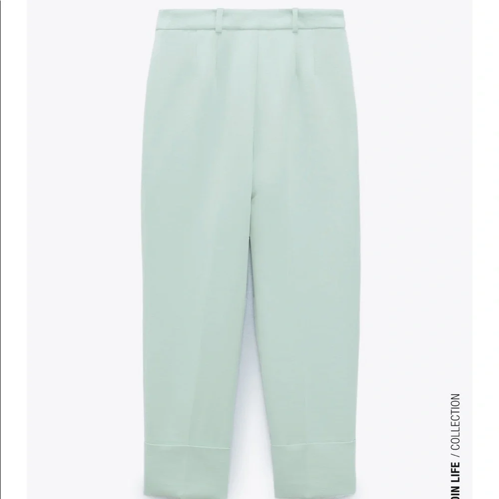Zara Mint Green Belted Pantsuit - Picture 8 of 10
